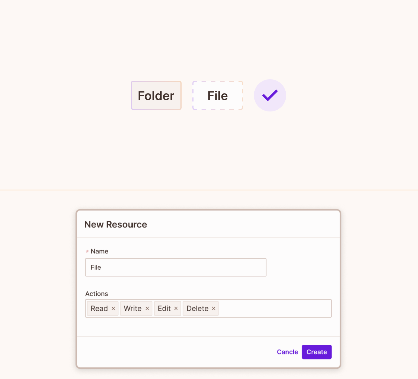 Resources tab with resources created for a ReBAC policy